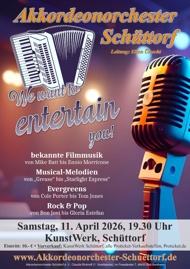 Konzert des Akkordeonorchesters Schüttorf